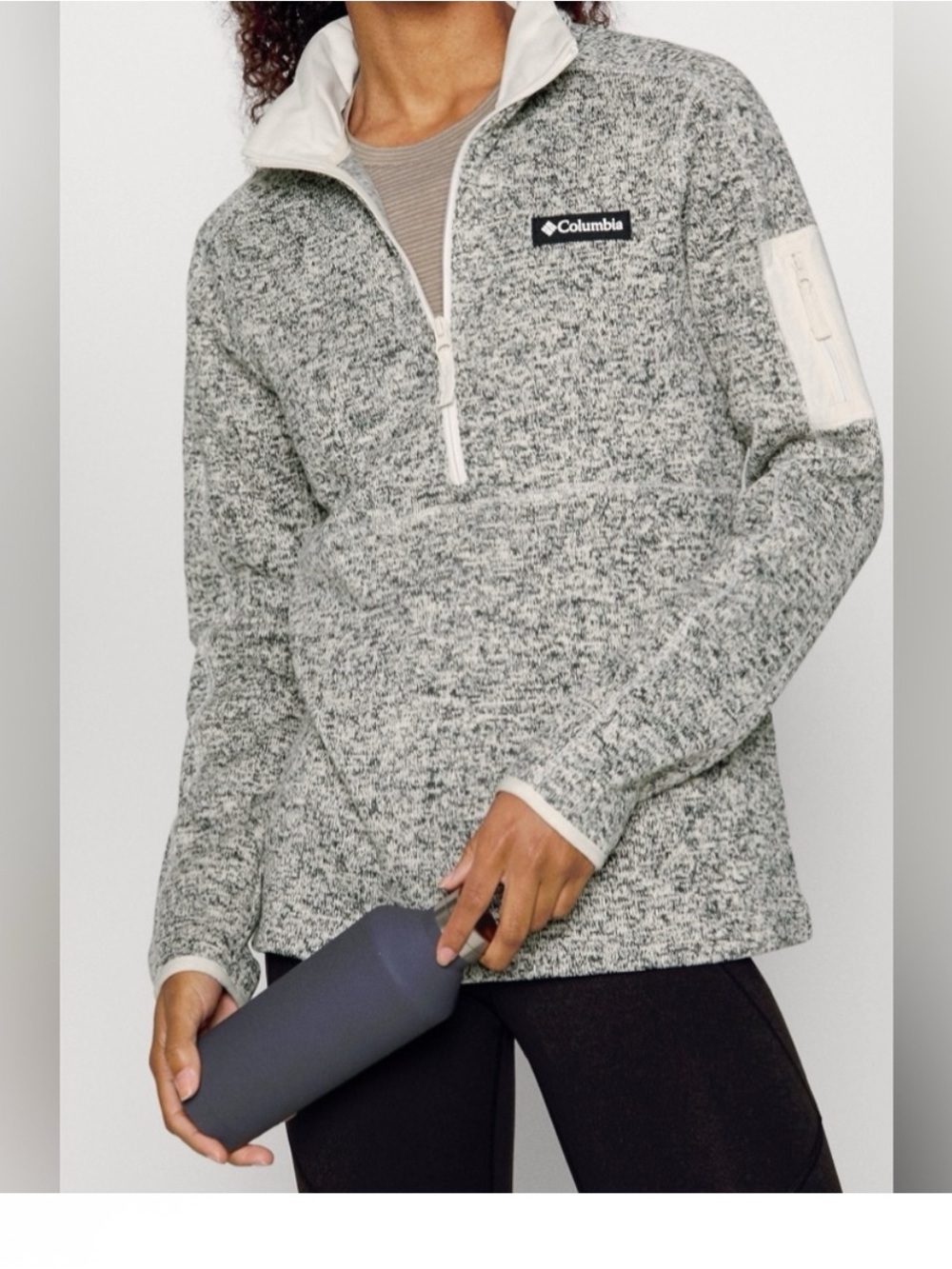 Columbia Women's Heathered Gray Half-Zip Pullover